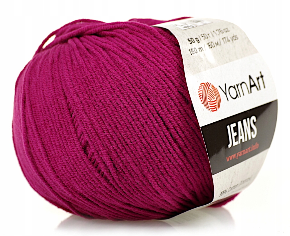 Włóczka Yarn Art Jeans Nr 91 Buraczkowa
