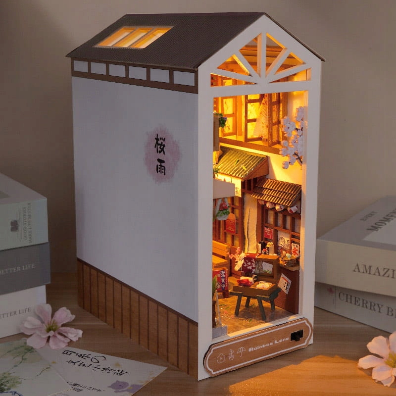 Miniaturowy domek Book Nook Alejka po deszczu Model 3D Podpórka Japonia Kod producenta TC17
