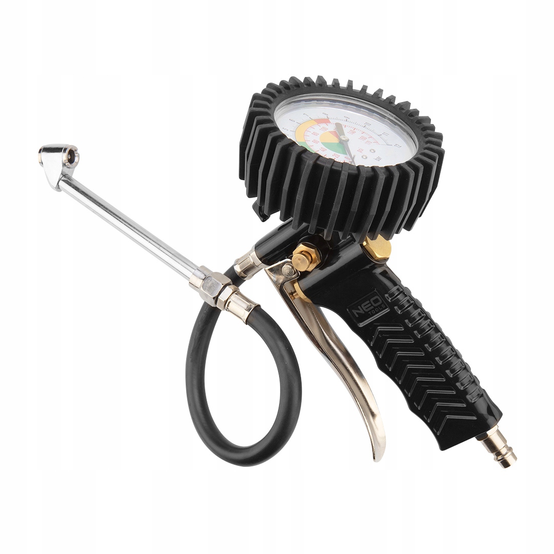 Pistolet do pompowania z manometrem 63mm długa