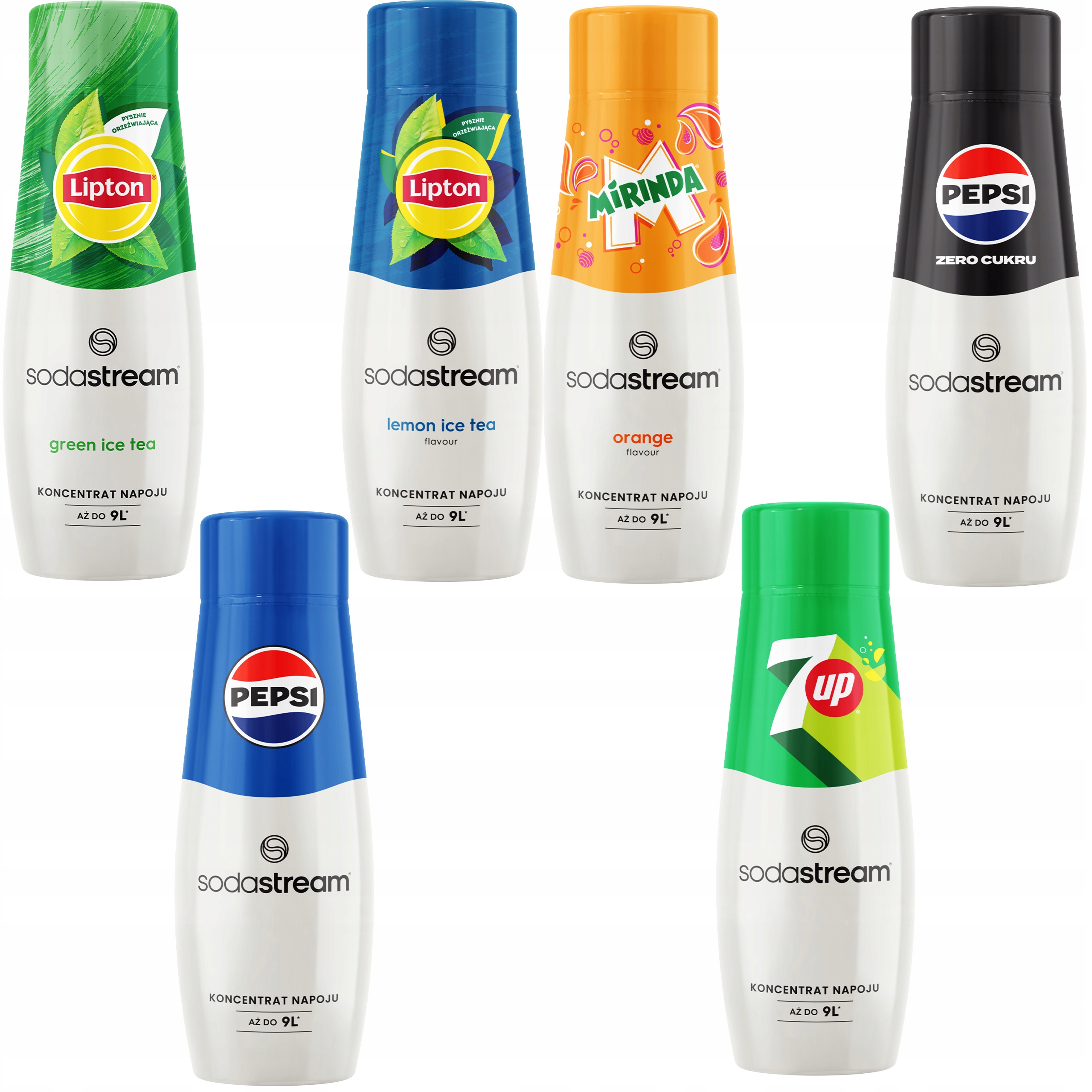 Levně Sirupy do perlivé vody SodaStream, 6 příchutí.