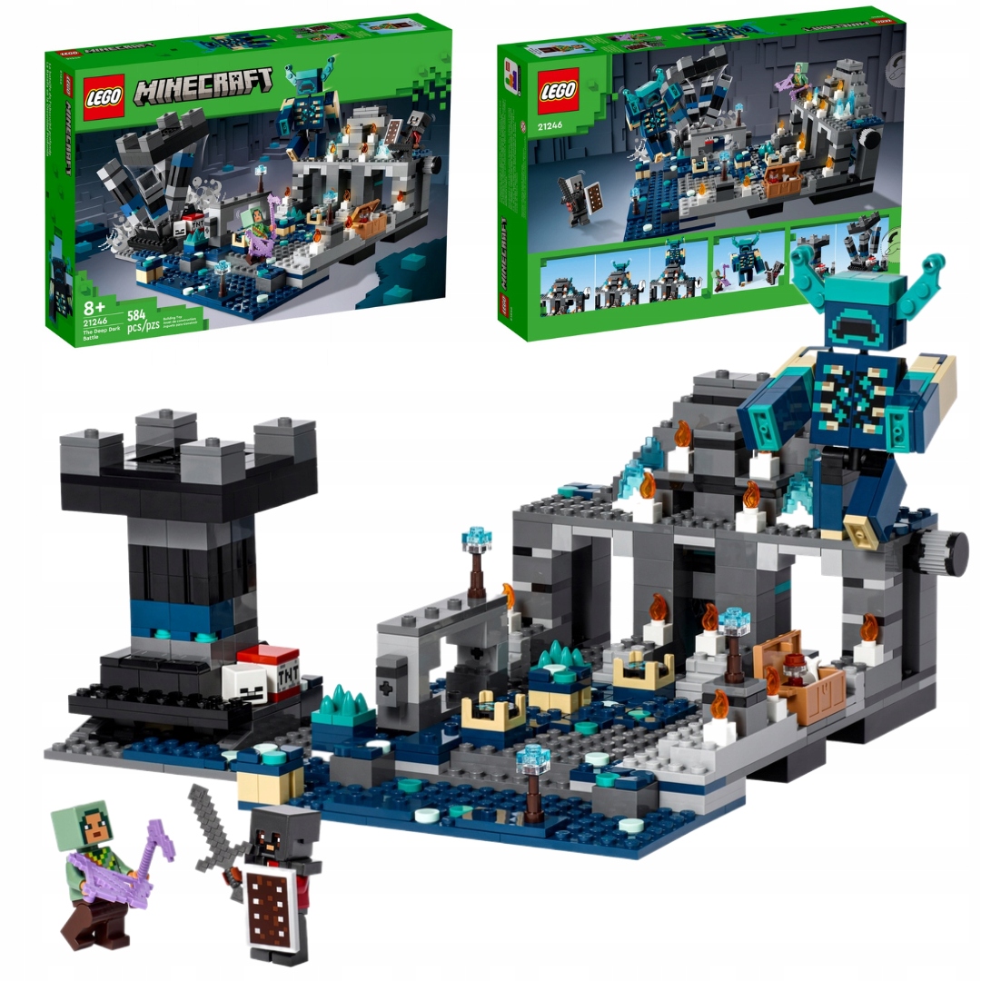 LEGO Minecraft 21246 BITWA W MROCZNEJ GŁĘBI Miasto Prezent Marka LEGO