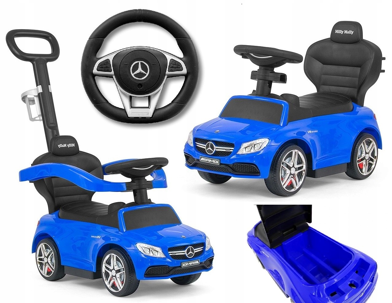 

4w1 Jeździk Pchacz Mercedes Rośnie z dzieckiem