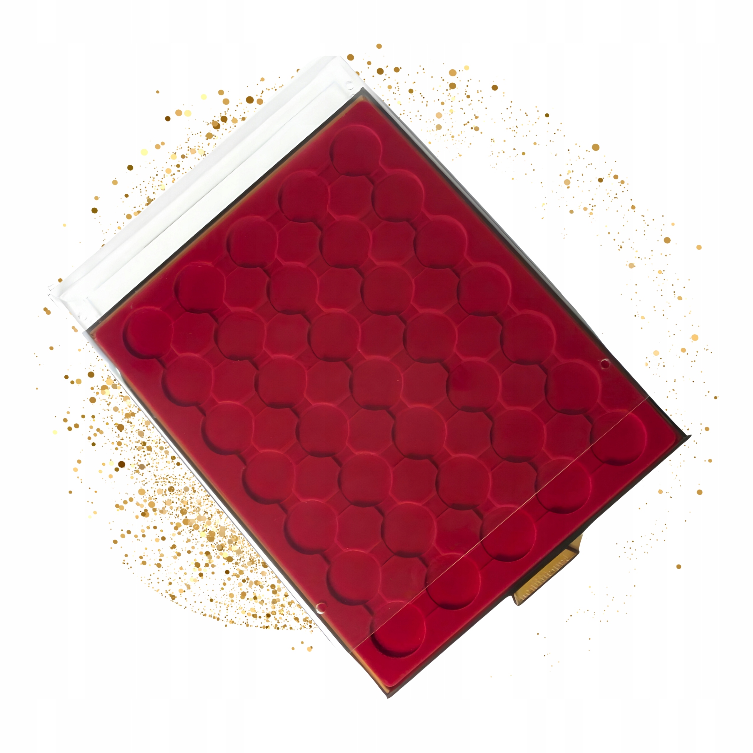 Paleta Mb na mince 29 mm v kapslu Leuchtturm vínová kazeta na 35 mincí