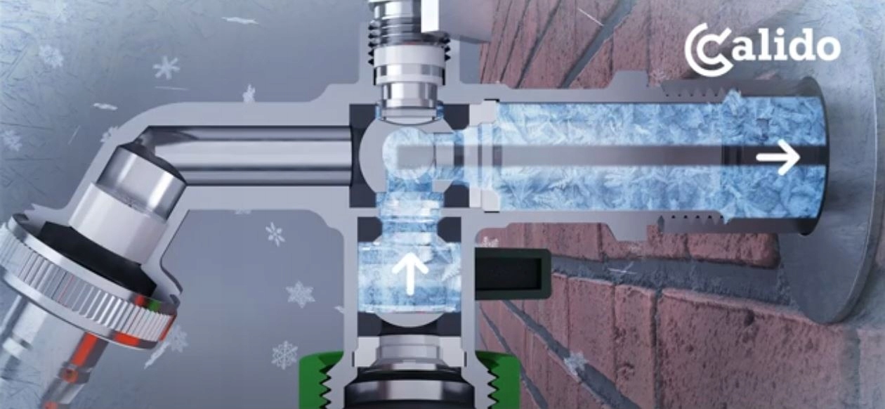 Kran ogrodowy MROZOODPORNY podwójny 1/2x3/4x3/4 + teflon unitape Rodzaj kulowy