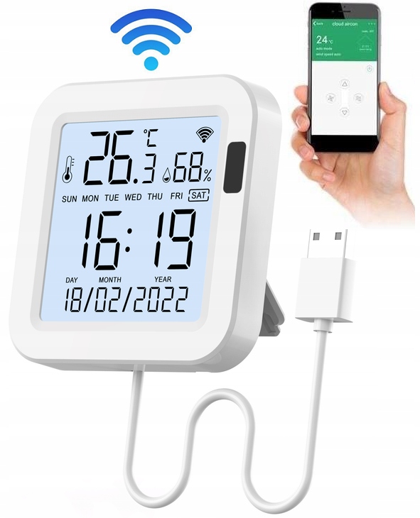 

Czujnik temperatury i wilgotności WiFi Climative