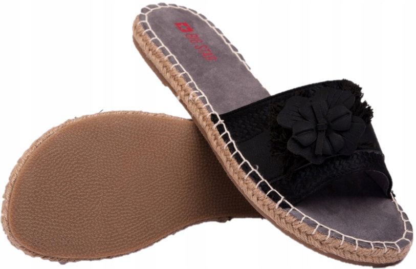 

Klapki Big Star damskie Czarne FF274522 R41 Kwiaty