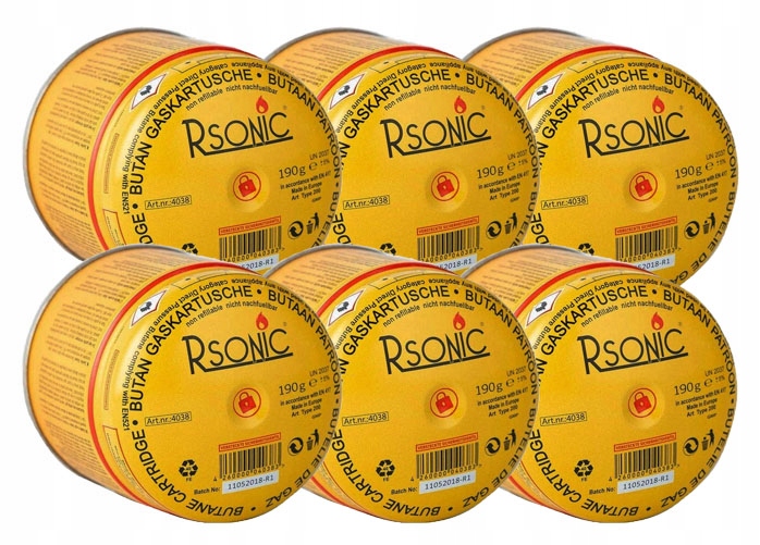 

Kartusz gaz do Kuchenki Palnika Lutlampy 190g x6
