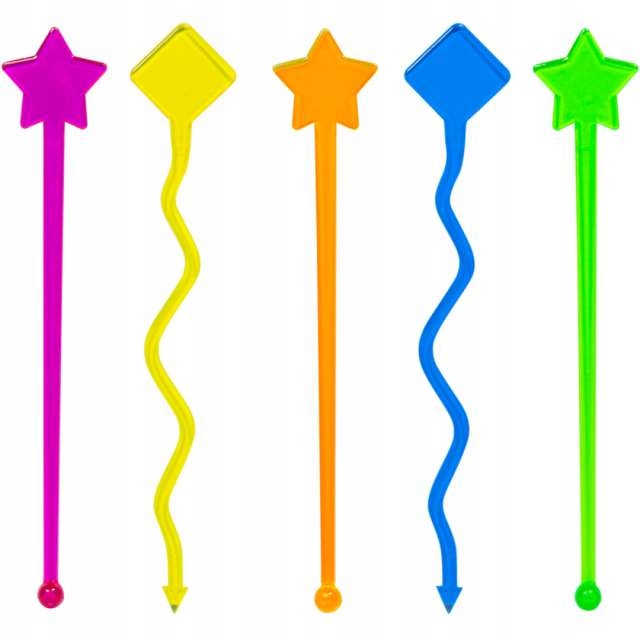 

Mieszadełka kolorowe Do Napojów mix party 17,5 cm