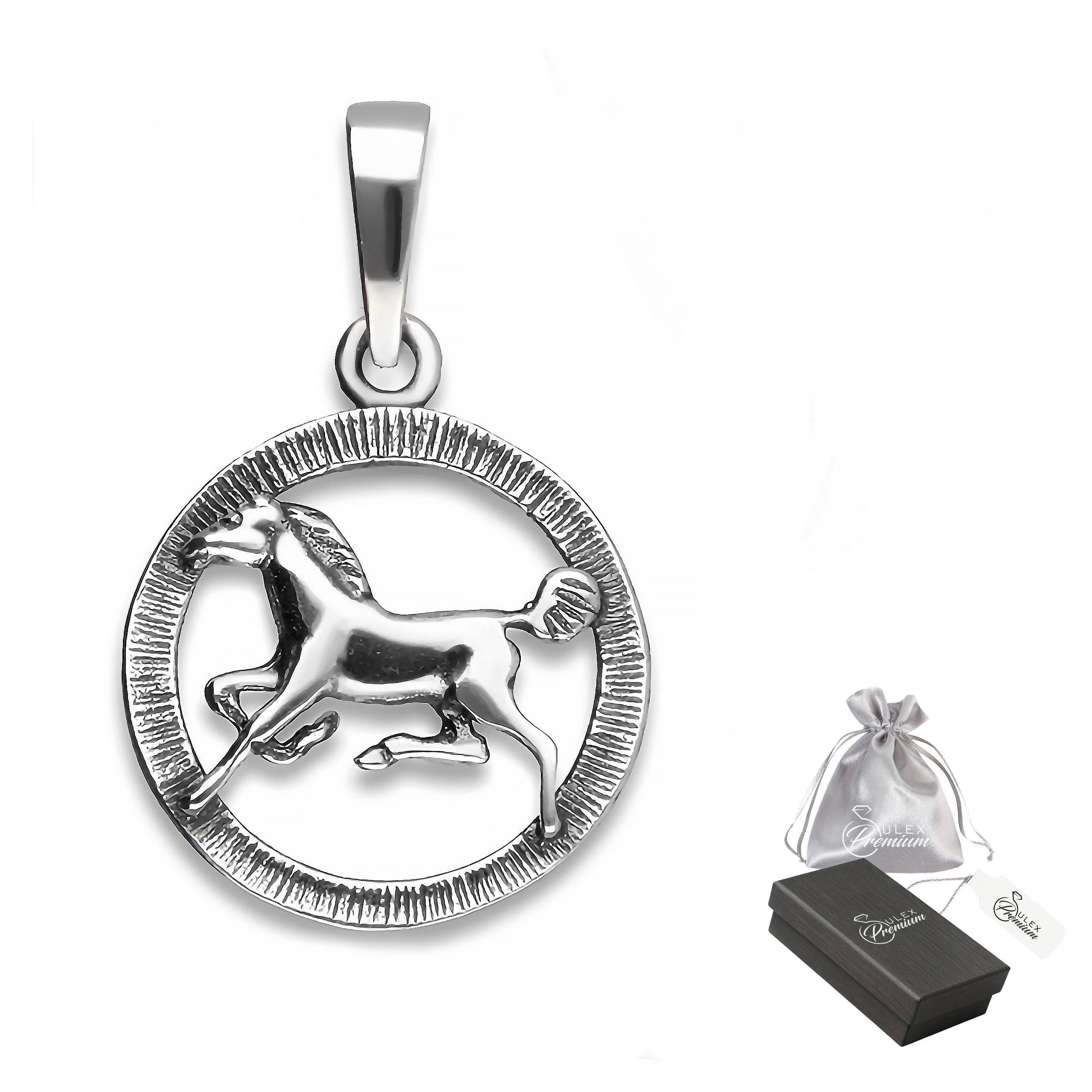 Přívěsek Kůň cválající stříbrný ryzost 925 Přívěsek Symbol síly a vášně