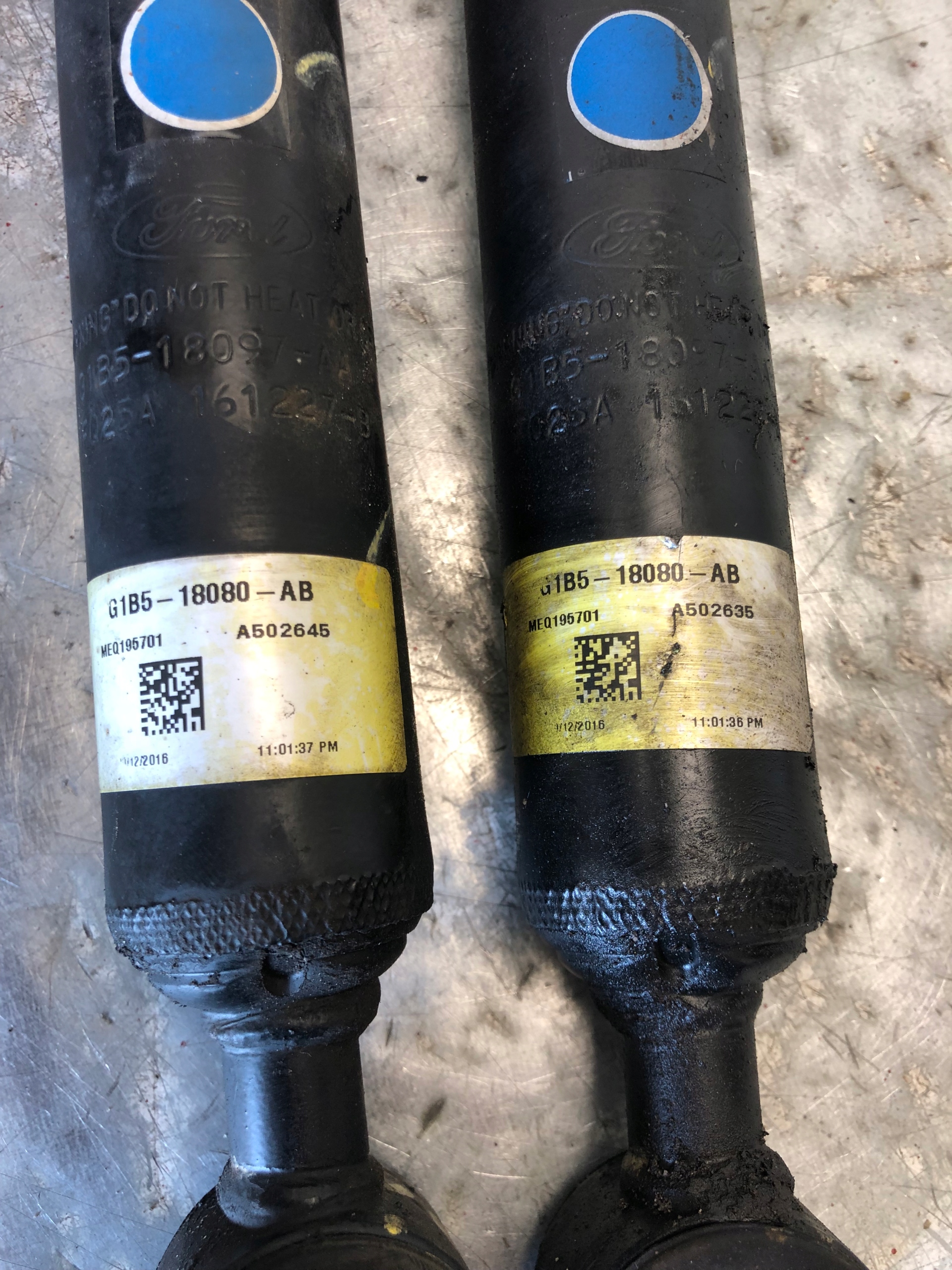 shock absorber left right rear part FORD KA+ G1B5-18080-AB