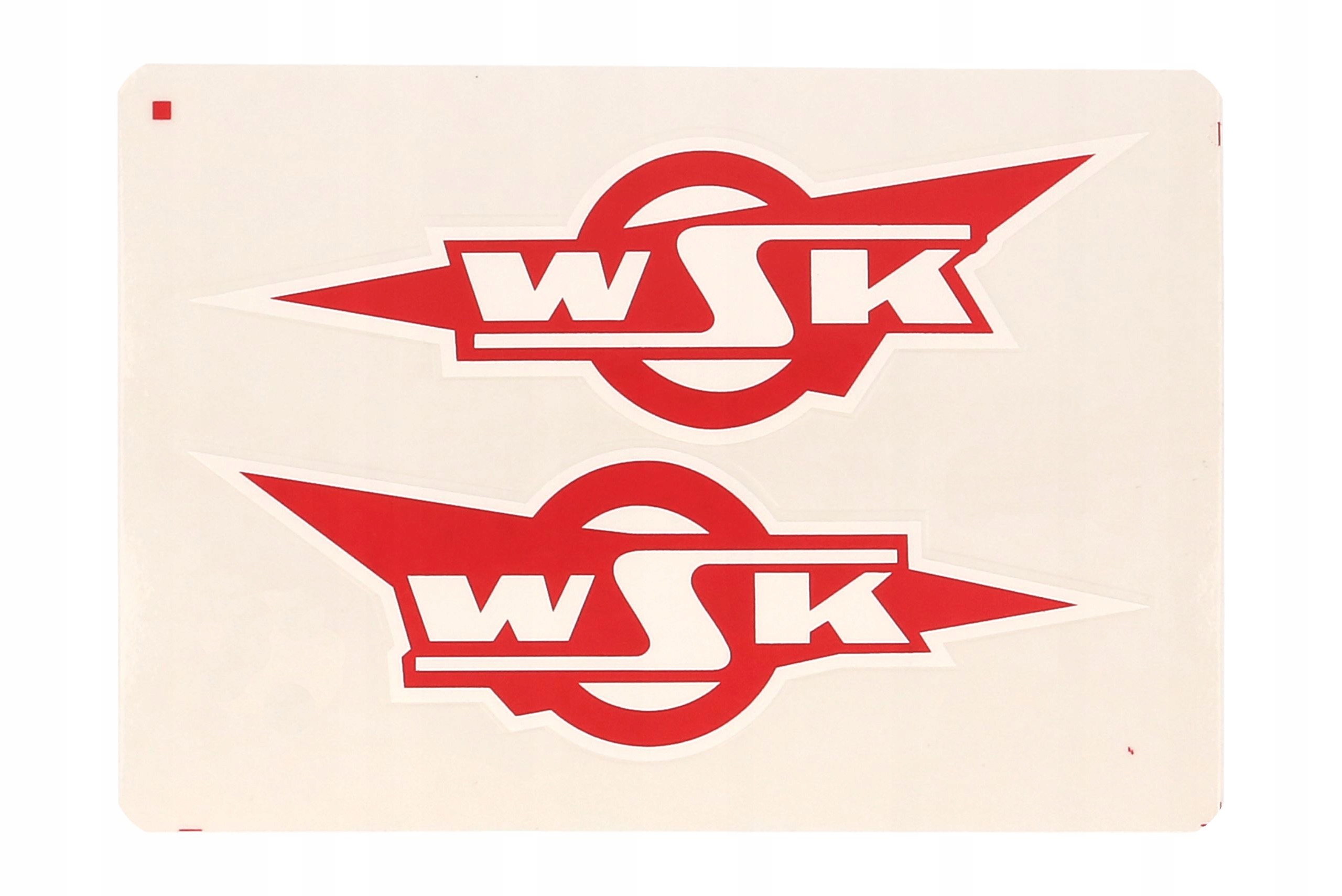 

Naklejka zbiornika baku paliwa czerwona Wsk 125