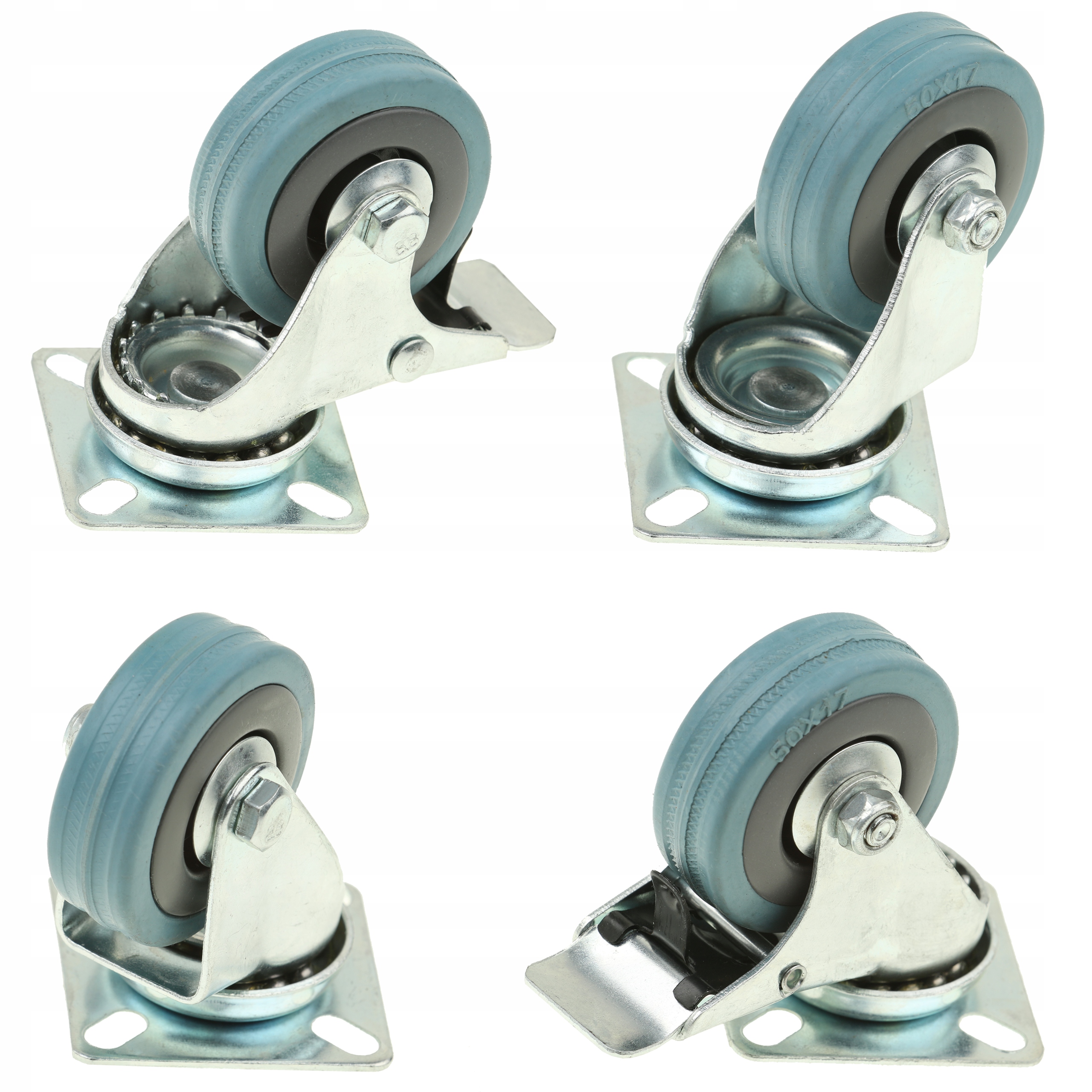 

Zestaw Jezdny Kół Kółek Koła Obrotowe 50MM 100KG