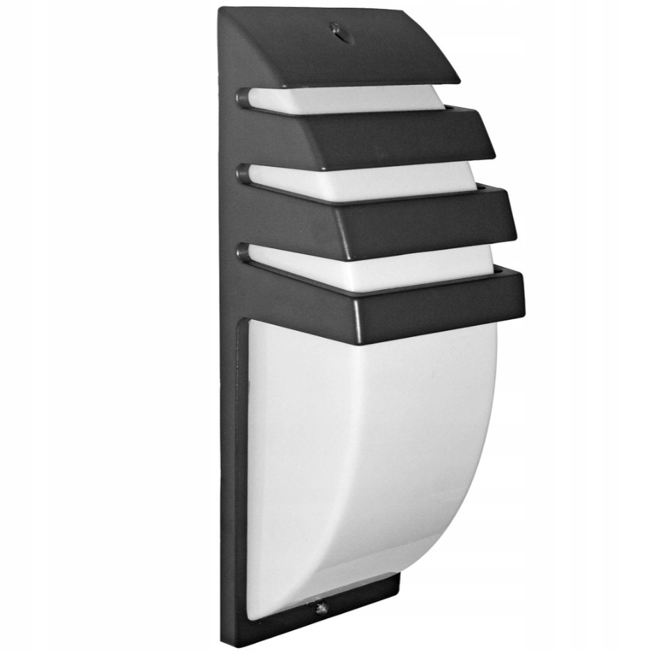 Venkovní Led lampa černá, fasádní nástěnné svítidlo na oplocení Mona