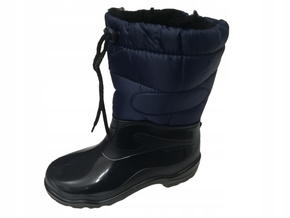 Kalosze ocieplane r41 damskie śniegowce granatowe
