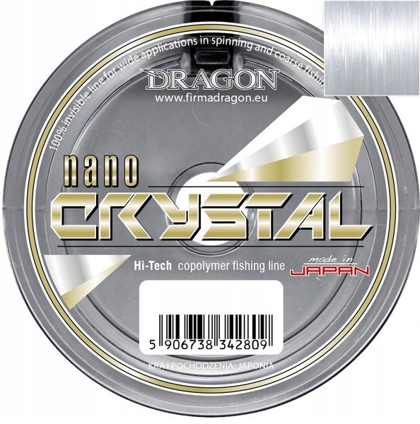 Żyłka Dragon NanoCRYSTAL 0.08 mm 1.10 kg przeźroczysta 30 m grunt spinning