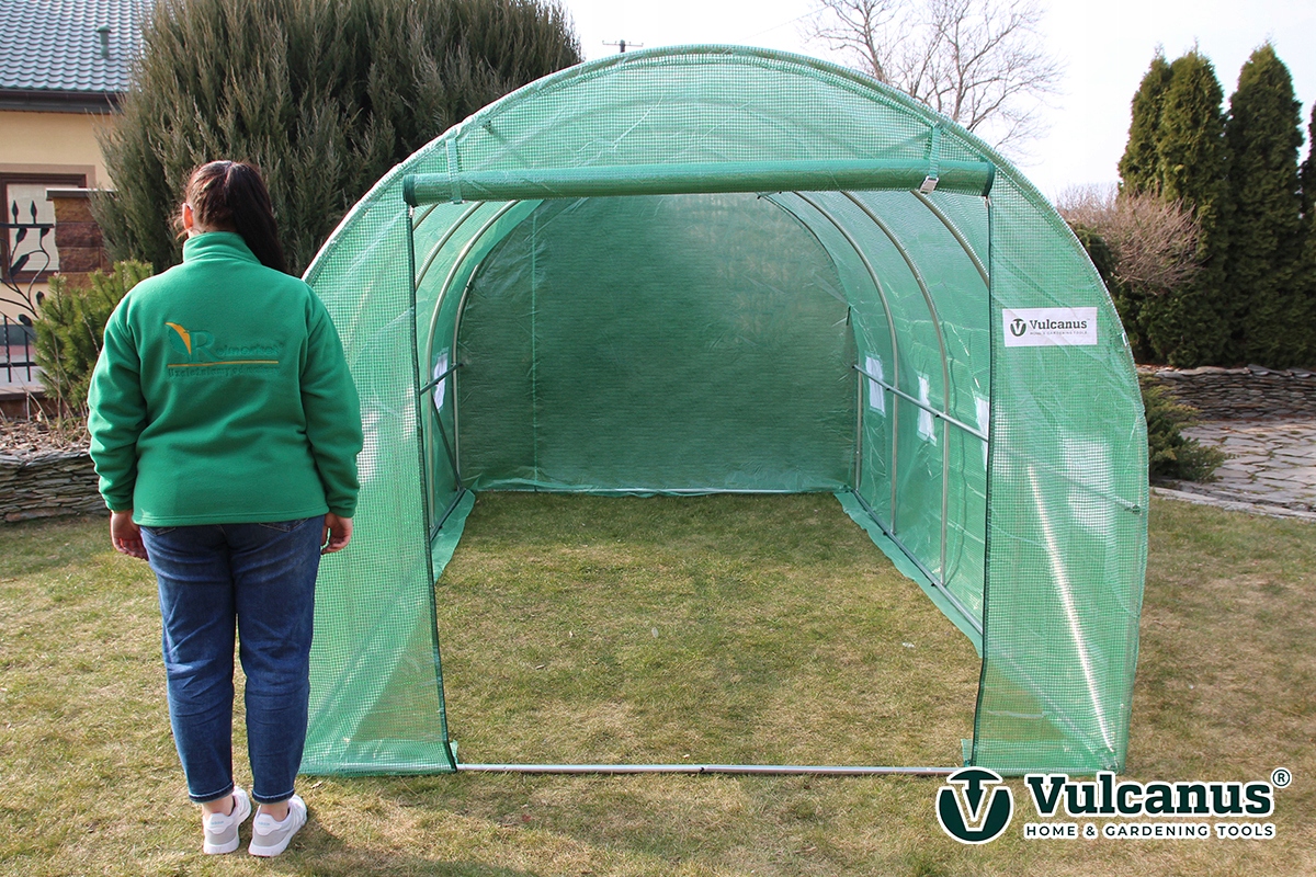 Tunel Foliowy 2,5x4m 10m2 Duży Folia Ogrodowy Szklarnia Foliak Profil 25 mm Powierzchnia 10 m²