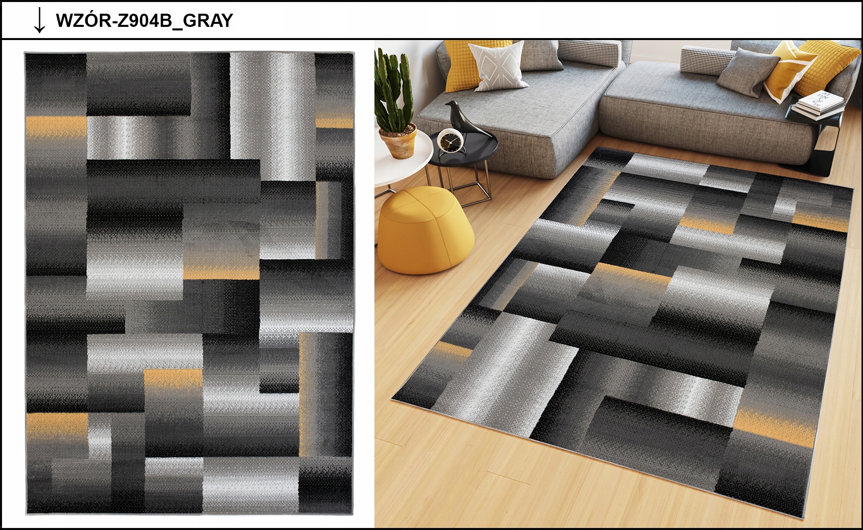 DYWAN KOLOROWY 80x150 MODNY BCF RÓŻNE WZORY Grubość 8 mm