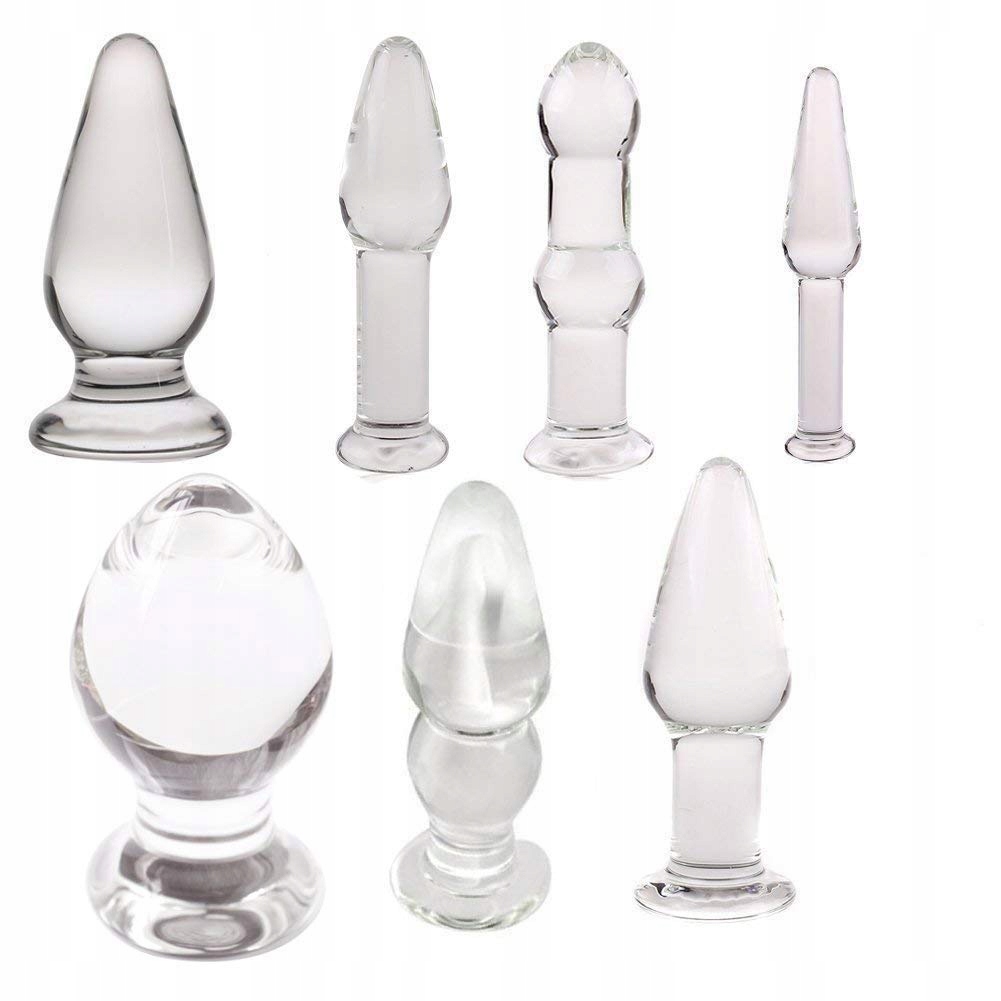 HOCHWERTIG Szklany Dildo Kryształowy G-punkt Analny Masażer Sex Zabawka