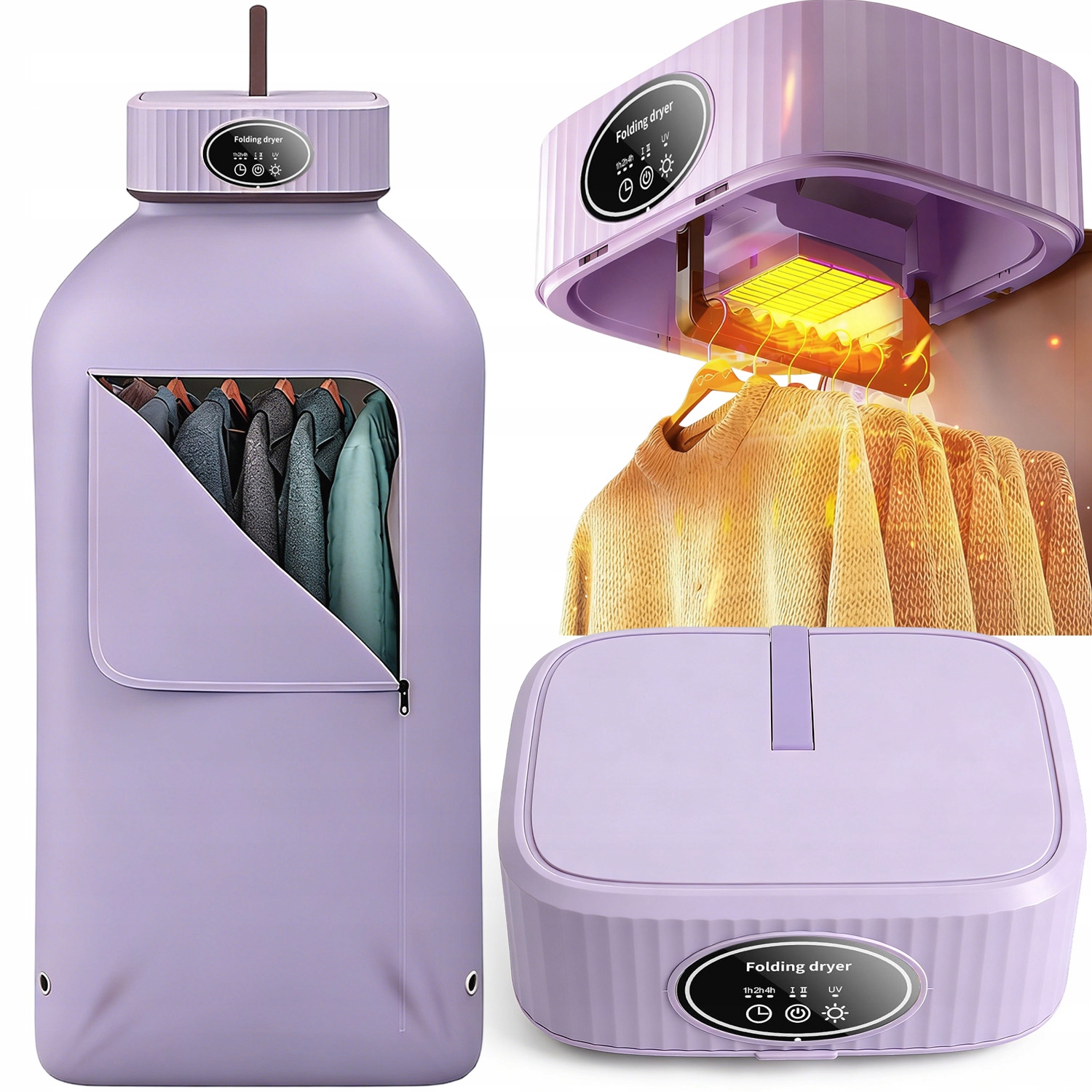 Elektryczna Suszarka Do Ubrań Suszarka Składana Suszarka Przenośna 600W