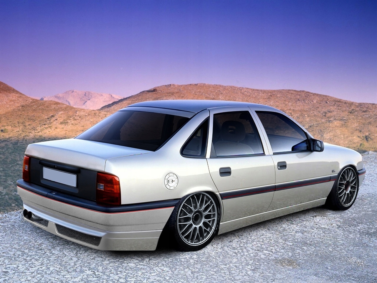 OPEL VECTRA A * DOKŁADKA ZDERZAKA TYLNEGO * DJ-TUNING