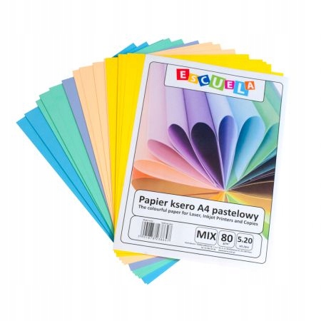 

Papier kolorowy ksero A4 Origami mix pastel 100ark