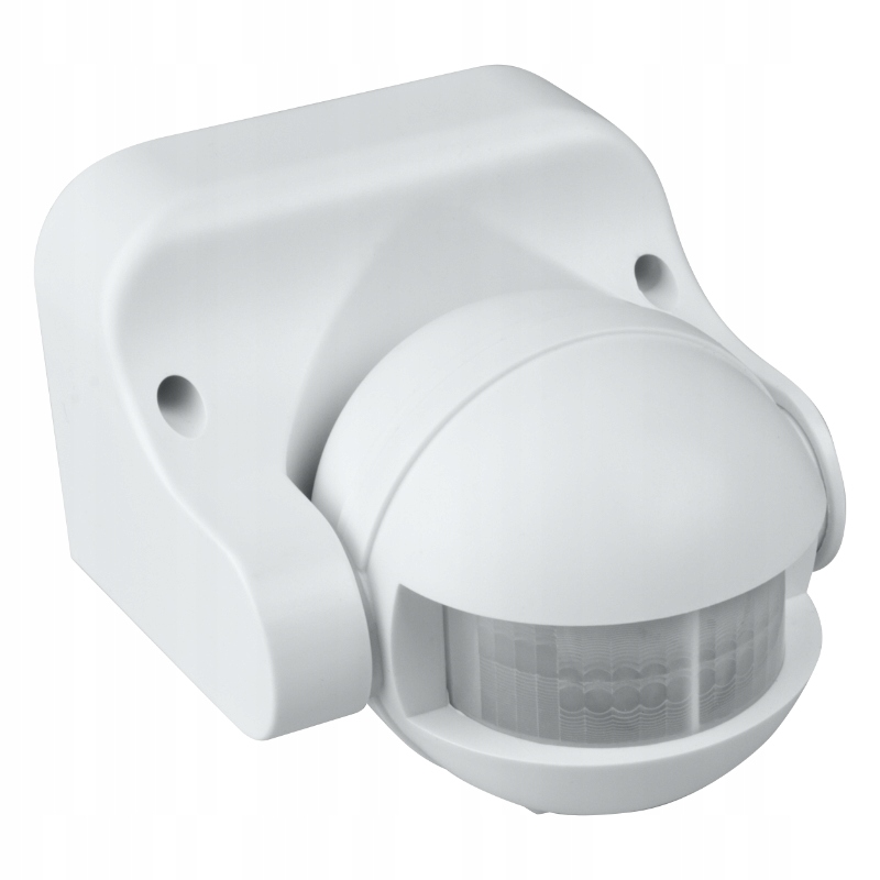 Czujnik ruchu PIR, IP44, biały