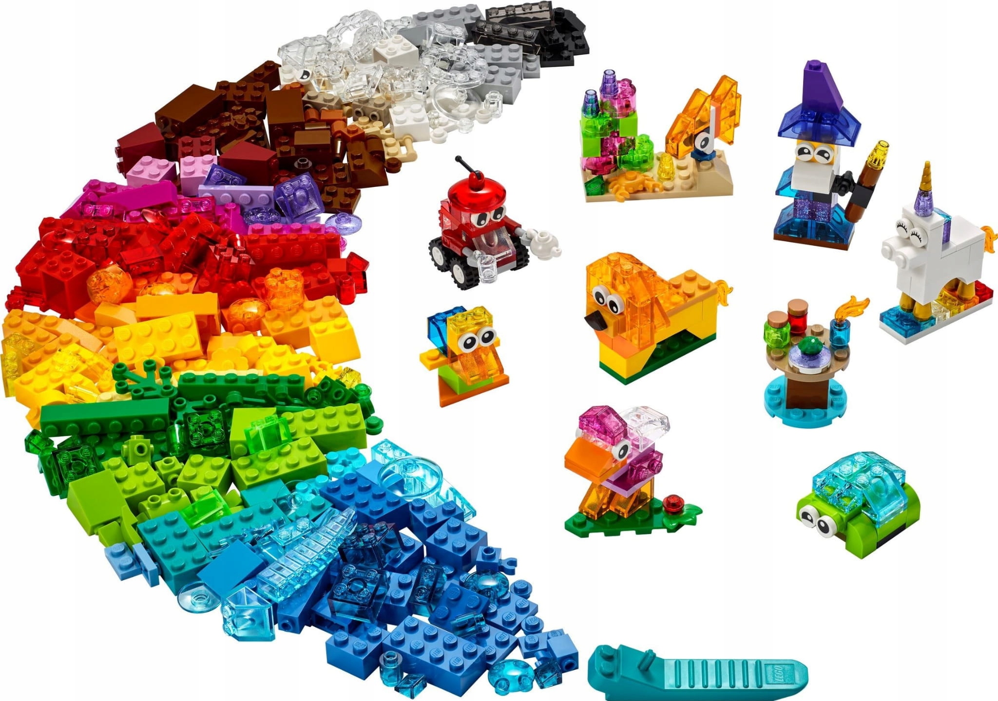 LEGO 11013 Classic Kreatywne przezroczyste klocki Marka LEGO