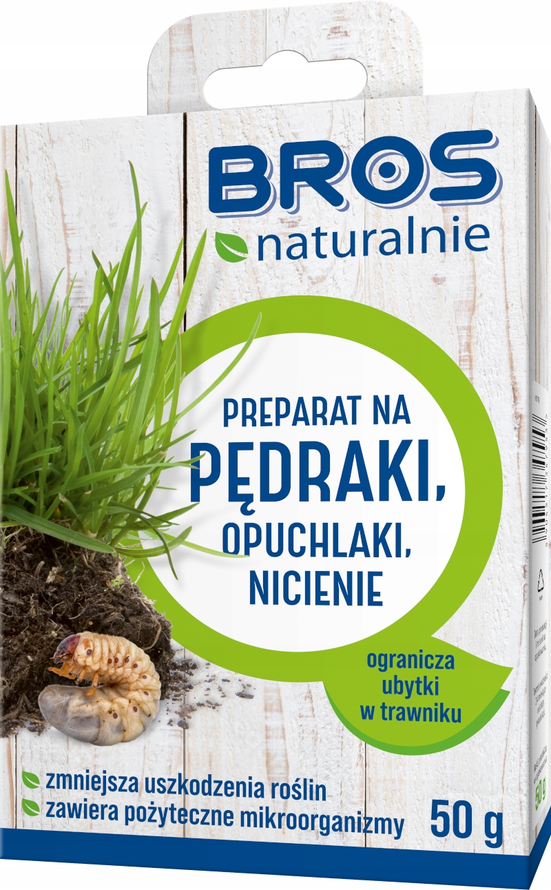 

Bros Naturalnie Na Pędraki Larwy Opuchlaki 50g