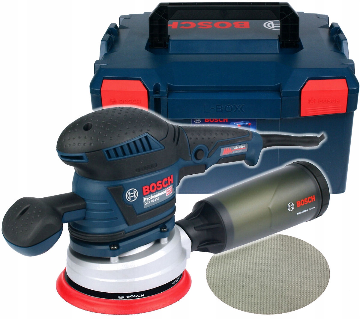 

Szlifierka Mimośrodowa Gex 40-150 Bosch L-boxx