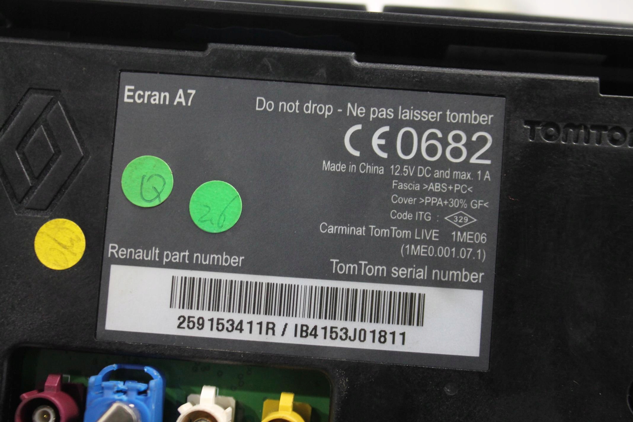 display 259153411R MEGANE III 08-15