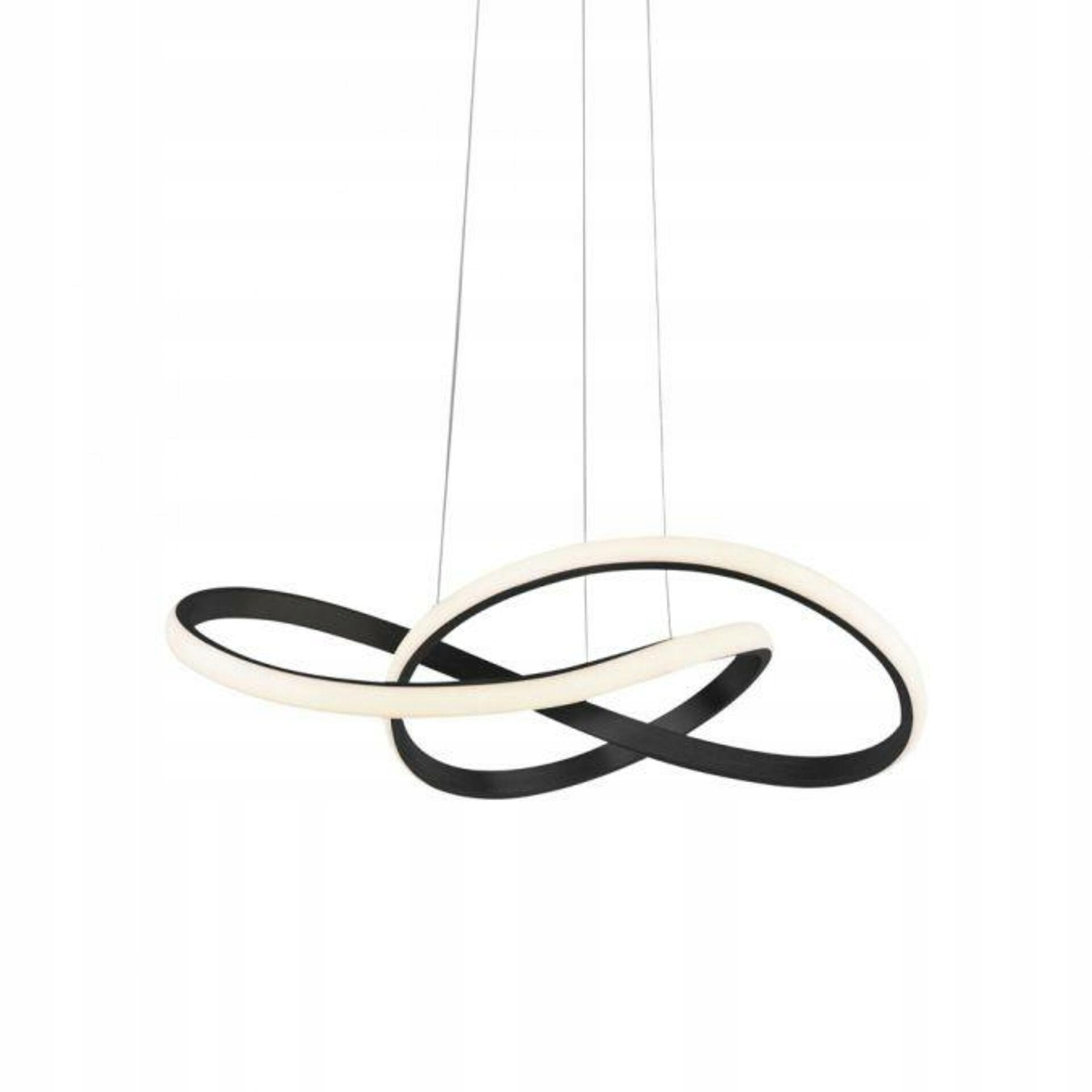 Led závesné svietidlo Just Light čierne, 25W, stmievateľné, výškovo nastaviteľ