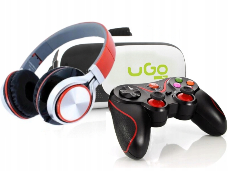 Gogle Vr 3D Brýle pro telefon sluchátka Gamepad