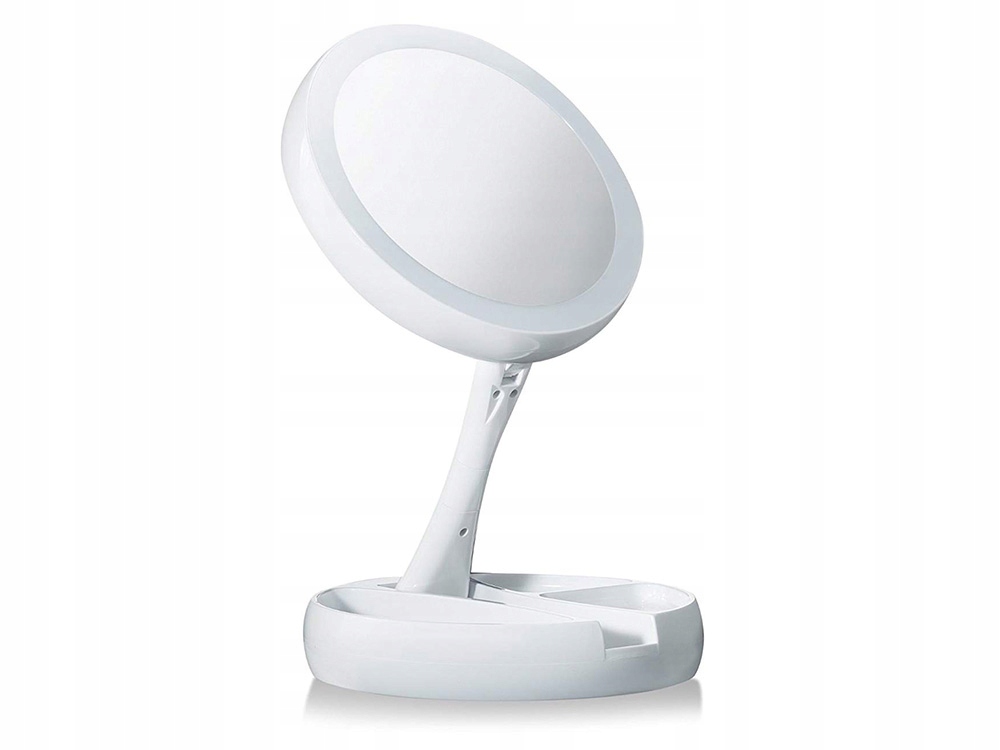 LUSTERKO KOSMETYCZNE PODŚWIETLANE DO MAKIJAŻU LED POWIĘKSZAJĄCE OBROTOWE Marka Verk Group