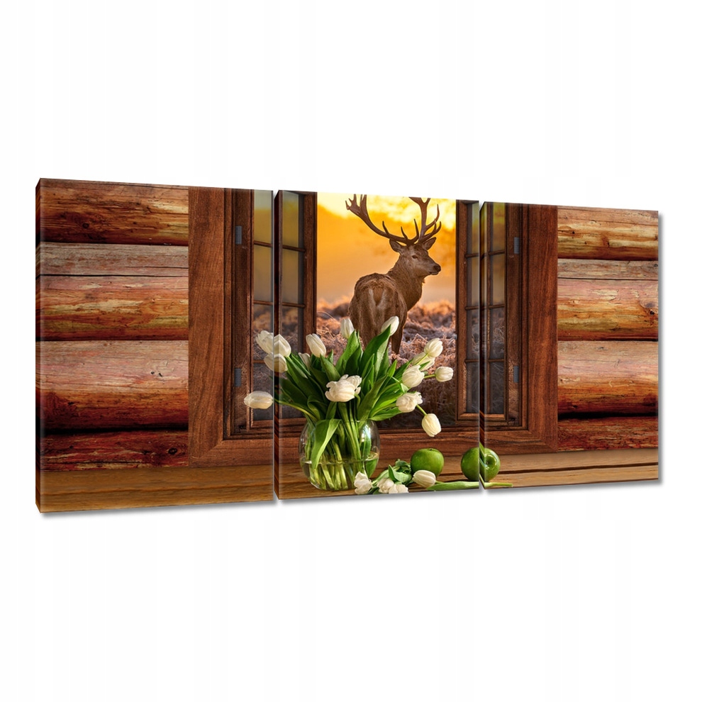 

Obrazy 120x60 Dostojny jeleń na łące