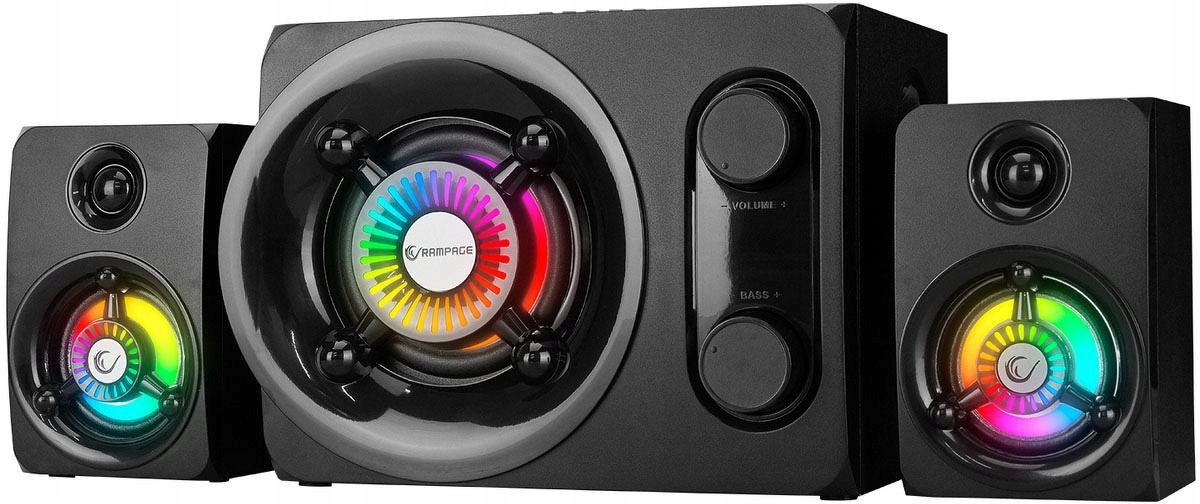 Počítačové Reproduktory Rampage RMS-G8 2.1 25W Bluetooth Usb Sd Fm Led K Gamin