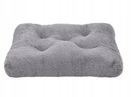 Mimiko Pets Pelíšek Shaggy obdélníkové L 65x45 cm šedé