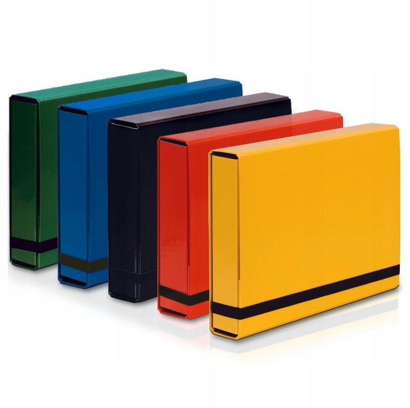 

5x Teczka z Gumką A4 Vaupe Box Twarda Gruba 50mm