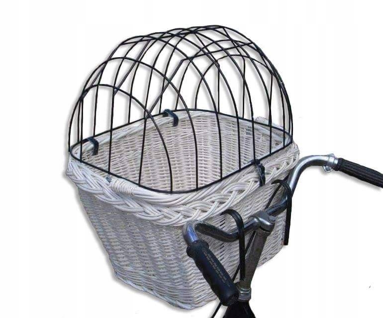 Kosz wiklinowy na rower Transporter dla Psa-kota do 6kg