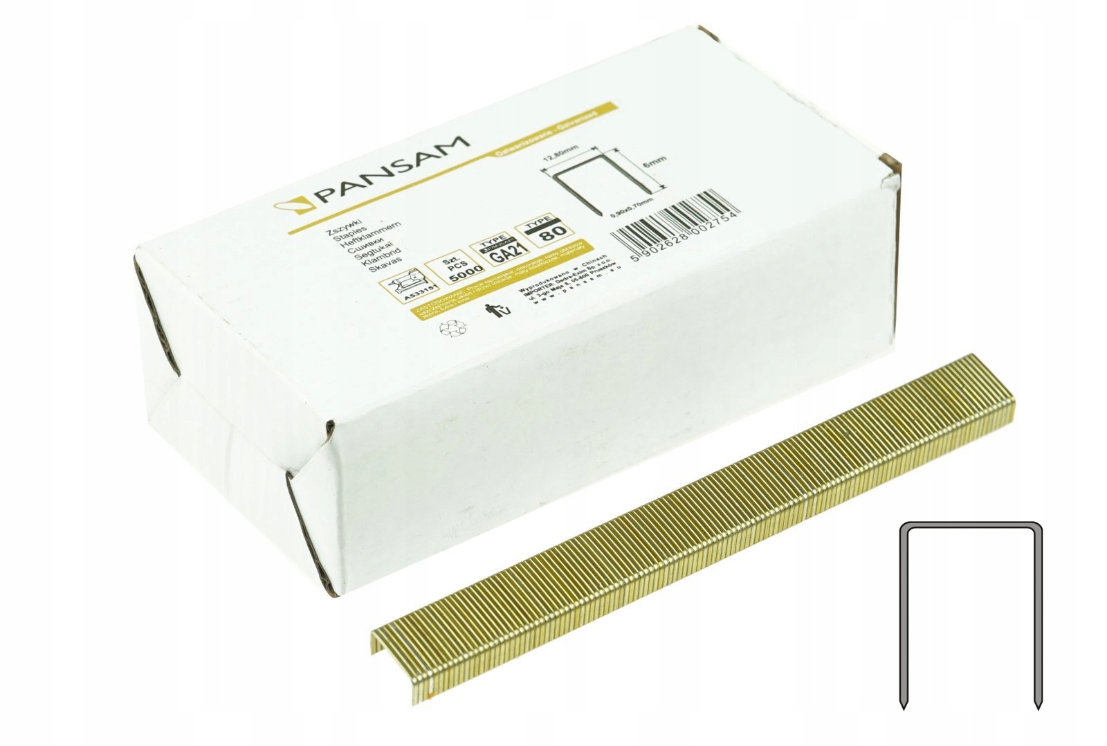 

Pansam Zszywki stolarskie TYP80 Ga21 16mm 5000szt