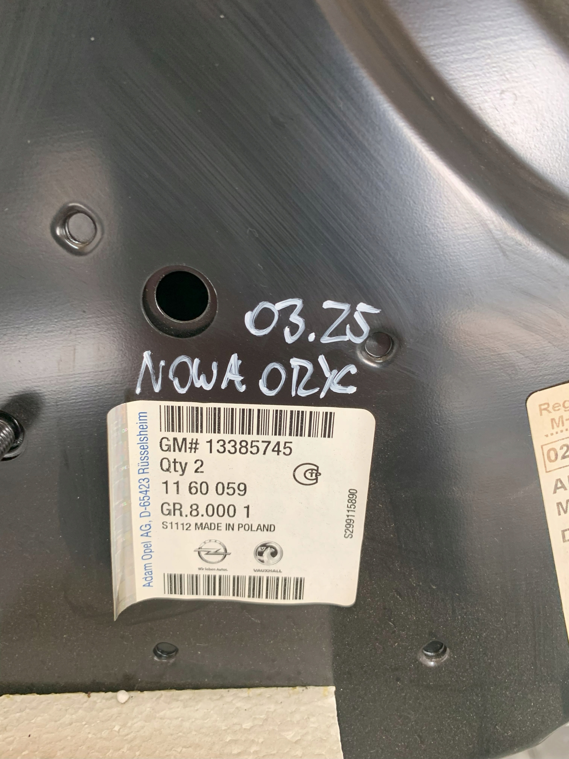 cofano Opel Astra 4 IV 10r 2010 03.25