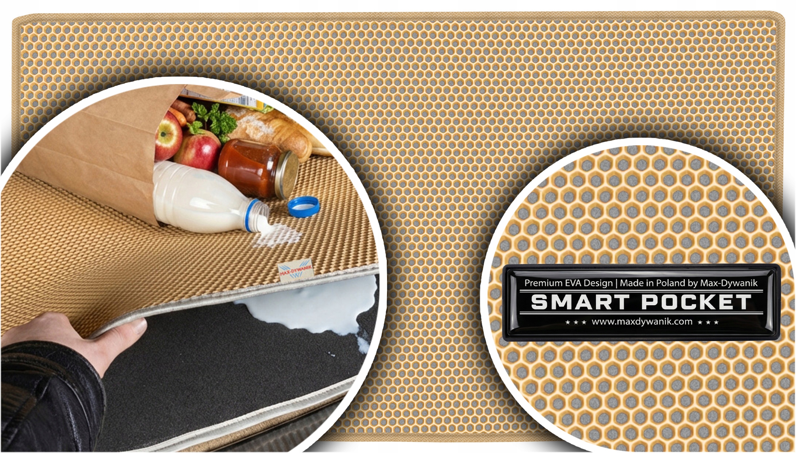 Fiat Multipla Minivan 2004-2010 Vložka do batožinového priestoru Eva Smart Pocket Béžová