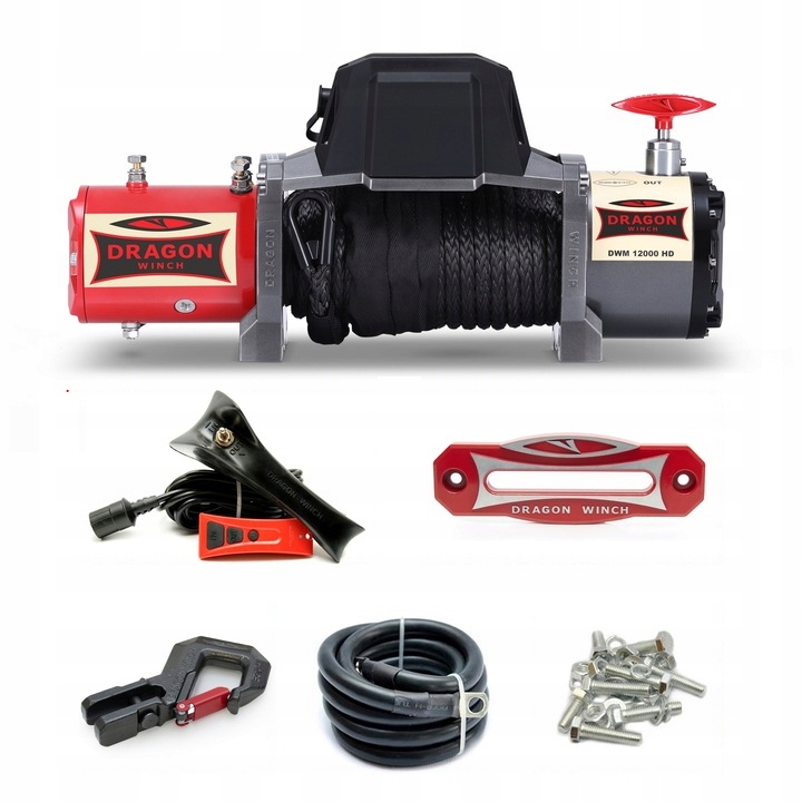 Dragon Winch Naviják Dwm 12000 Hd S 12V 30M pro odtahové vozy II