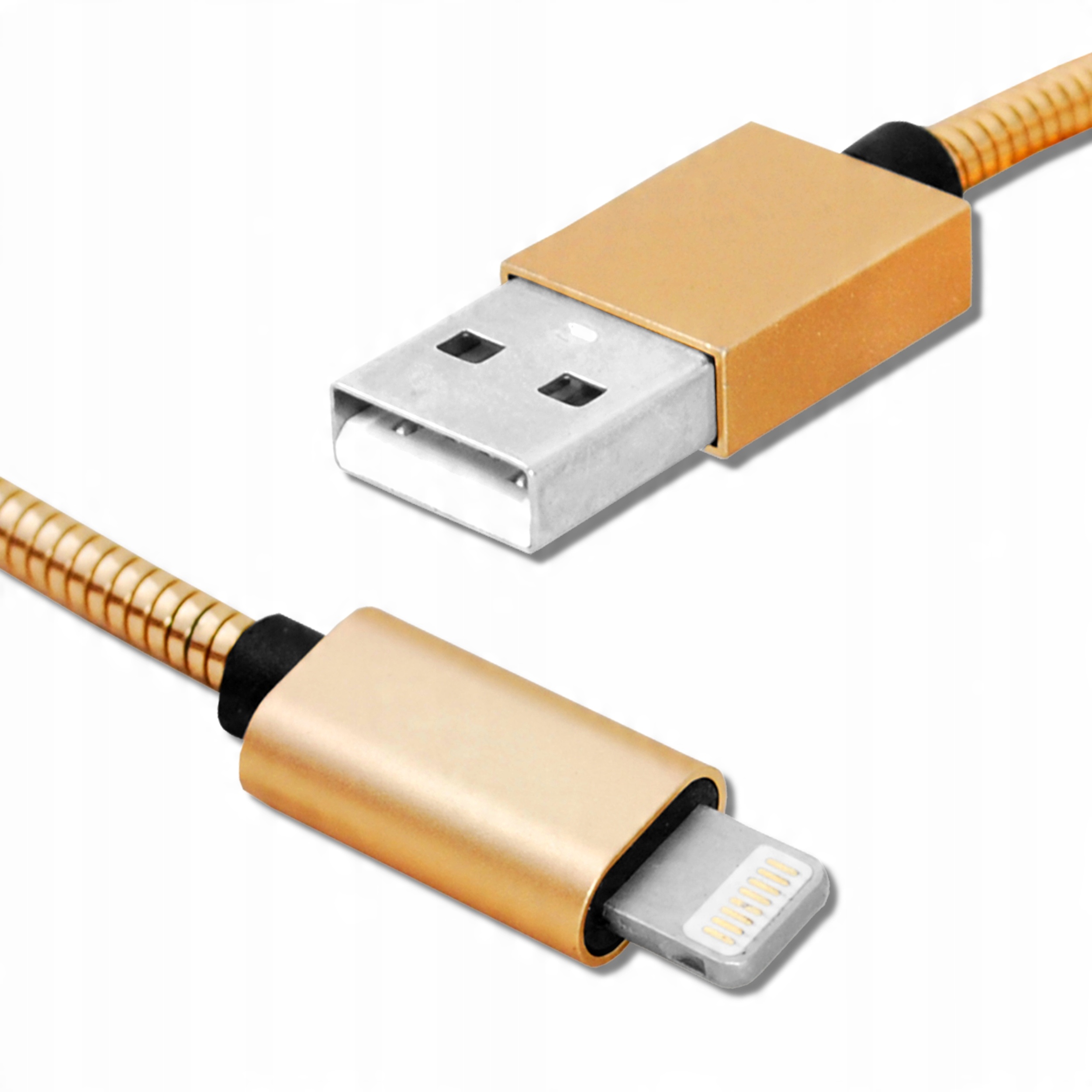 

Kabel Usb-apple Lightning Iphone 1M Złoty Metalowy