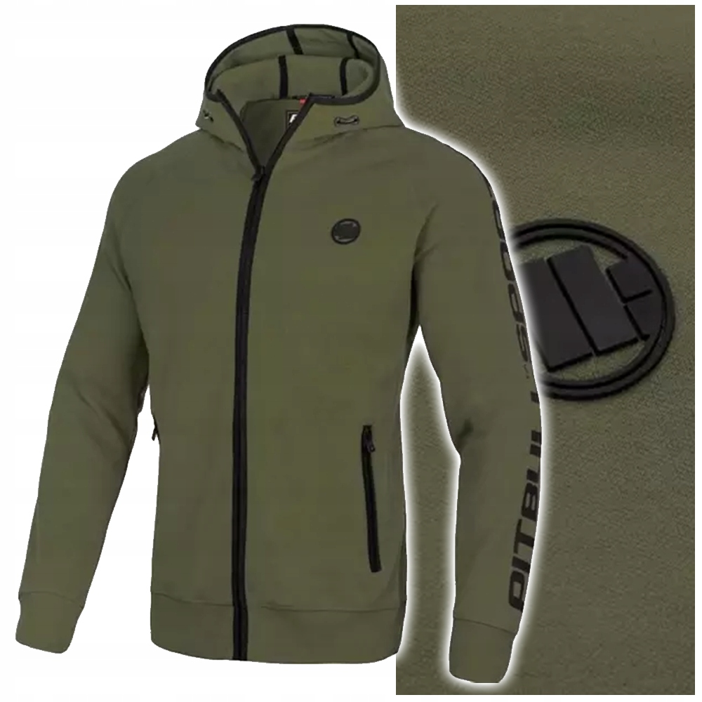 

Bluza meska z kapturem rozpinana Pit Bull r.XL
