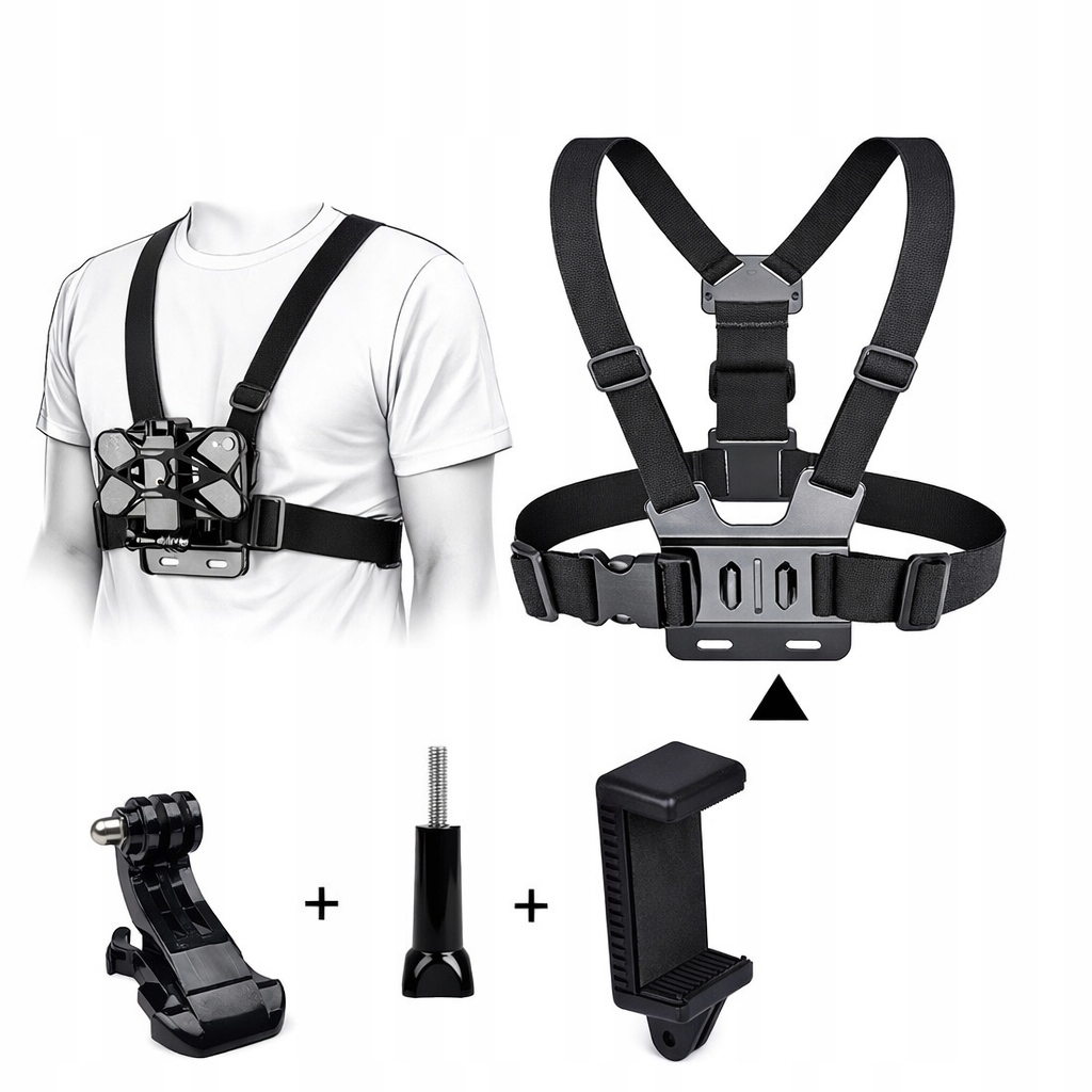 Postroj Popruhy Držiak Na Hrudník Na Telefón Kameru Gopro Dji Držiak