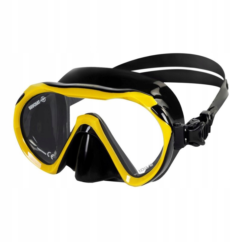 Beuchat 1Dive maska do nurkowania i snorkelingu dla dorosłych żółta