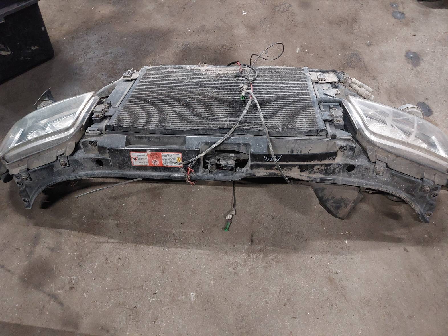 support panel for radiators pillar iron + radiator + lights AUDI A4 B5 ID: 232515