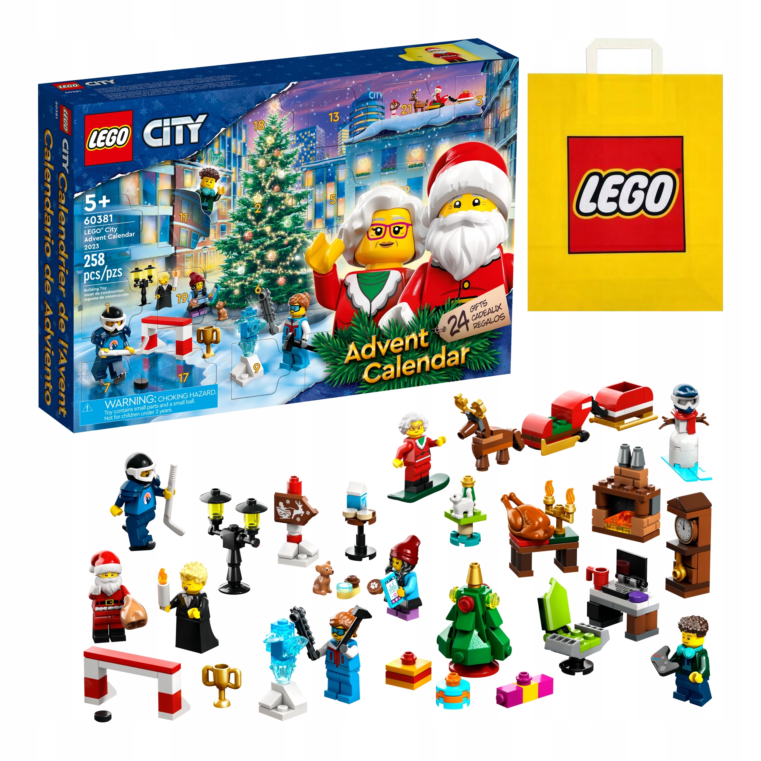 Lego City Adventní Kalendář 2023 Vánoční Dárková Dárek 60381