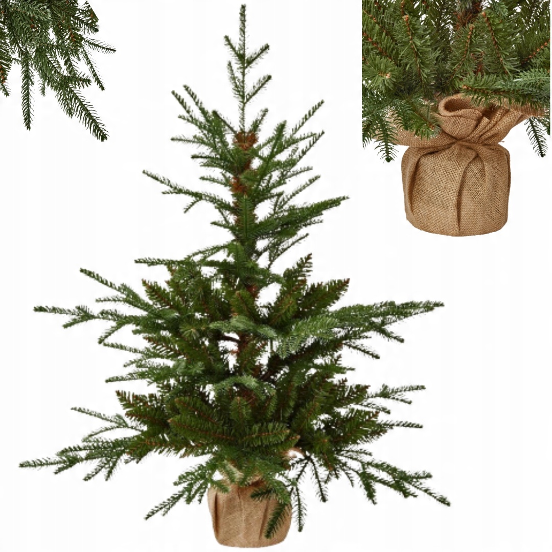 

Sztuczna Choinka Z Podstawą Naturalny Wygląd 90 CM