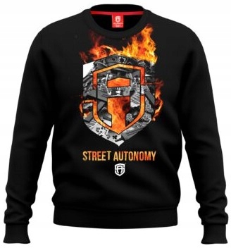 Mikina Bez Kapuce Street Autonomy Fuck 3 Black XL